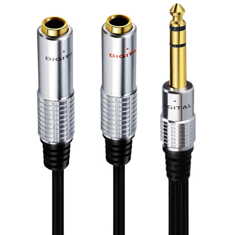 6.35mm 1/4 inch TRS Stereo to  - Audio Splitter Y reseña y precio