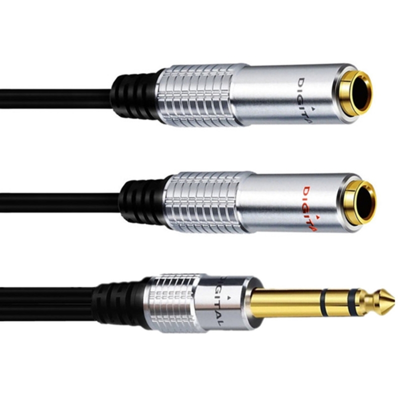 6.35mm 1/4 inch TRS Stereo to  - Audio Splitter Y reseña y precio