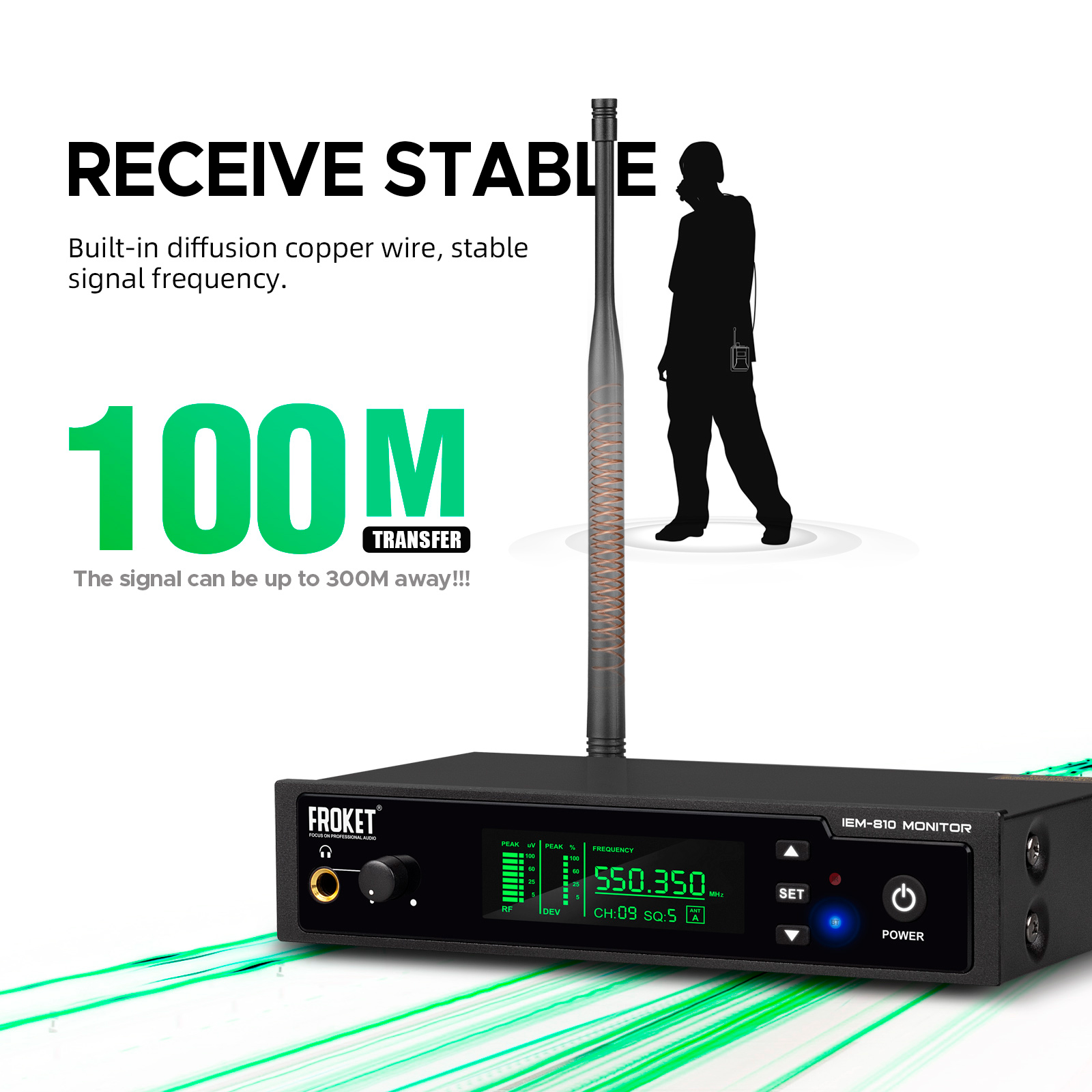 Debra New UHF In-Ear Monitorin - In Ear Monitor Iem reseña y precio