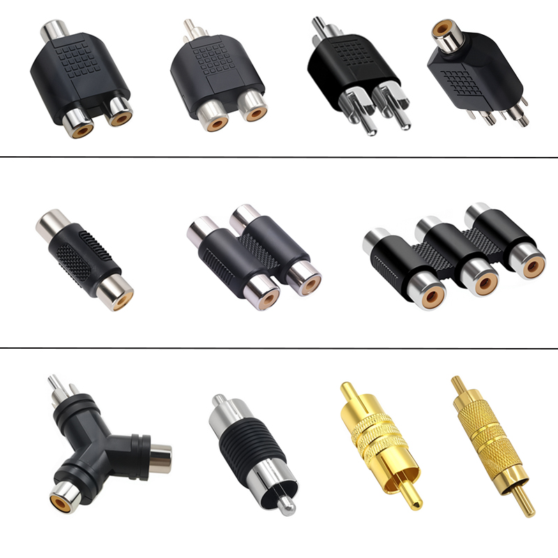 5pcs RCA Jack Female To Male P - Audio Splitter Y reseña y precio