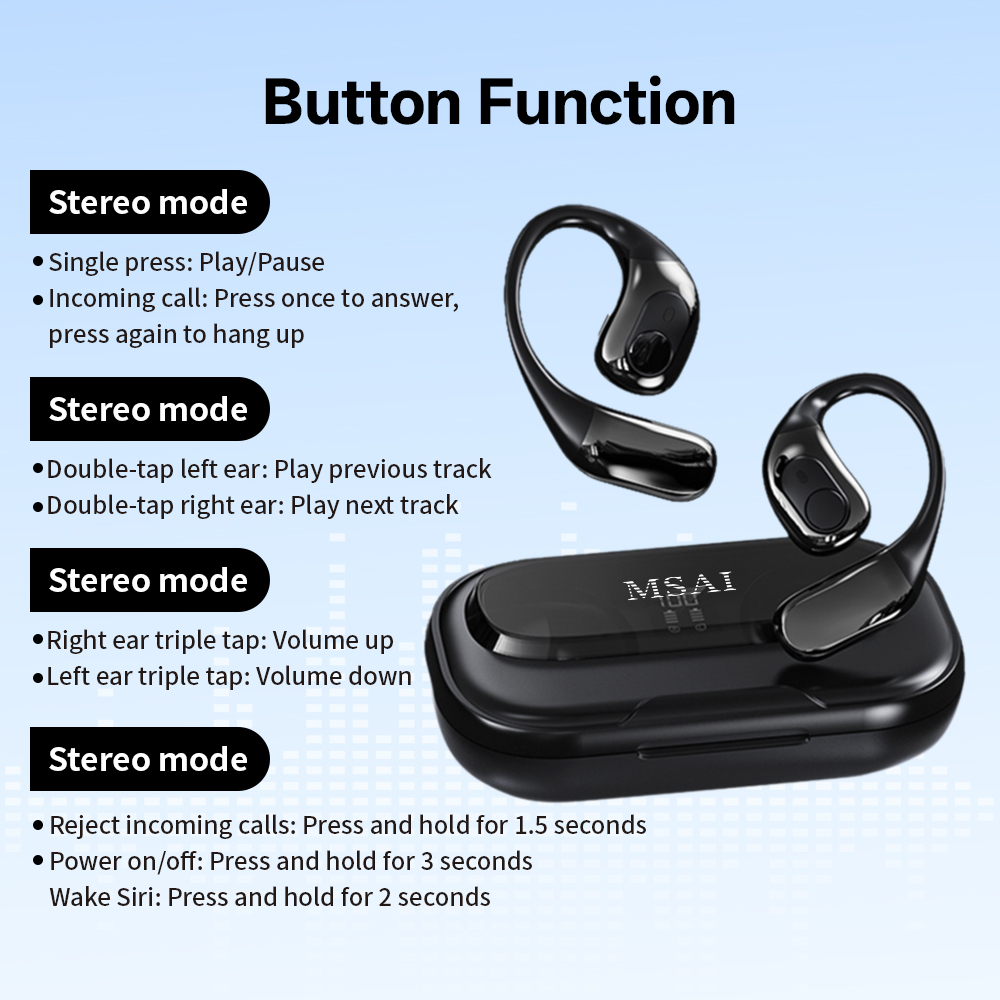 MSAI T23 AI Translator Earbuds - Earbuds Charging Case reseña y precio