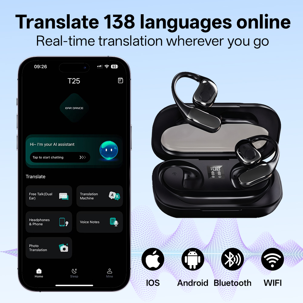 MSAI T23 AI Translator Earbuds - Earbuds Charging Case reseña y precio