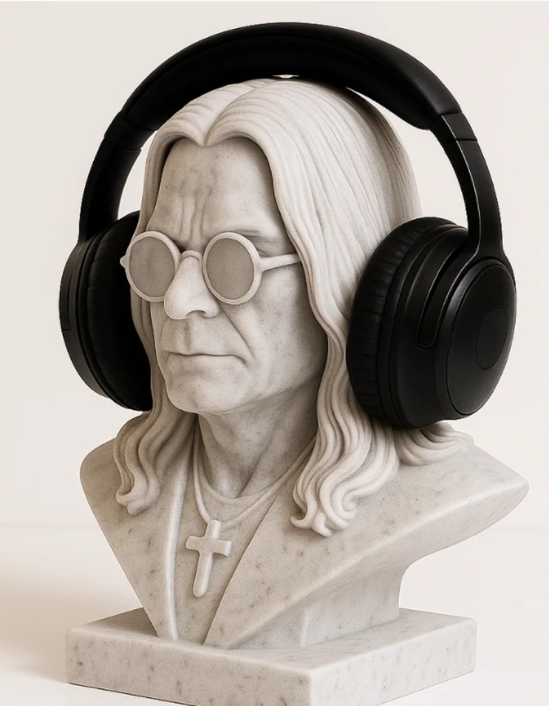 Heavy Metal Rock Legend Inspir - Headphone Stand Desk reseña y precio