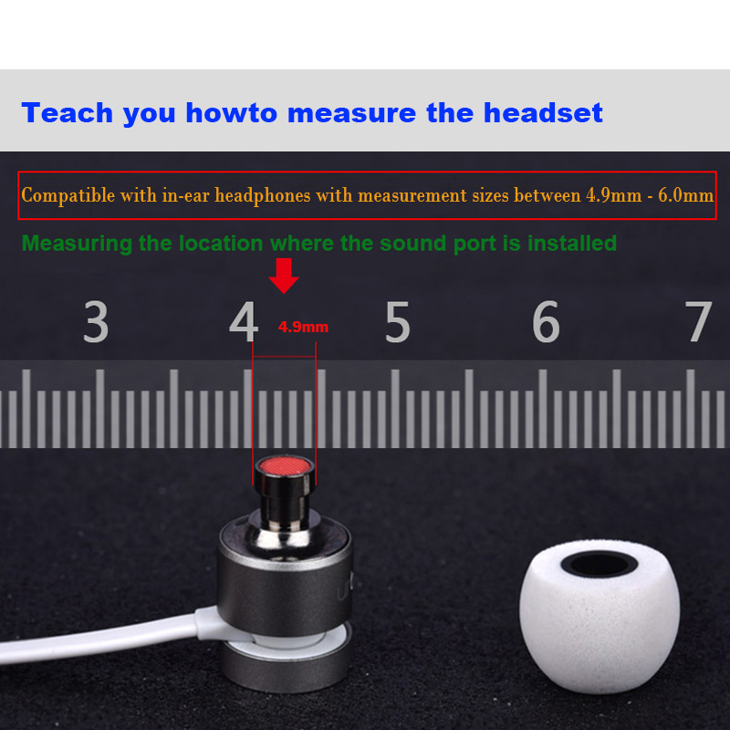 1Pair ANJIRUI Memory Foam Eart - Earphone Foam Tip reseña y precio