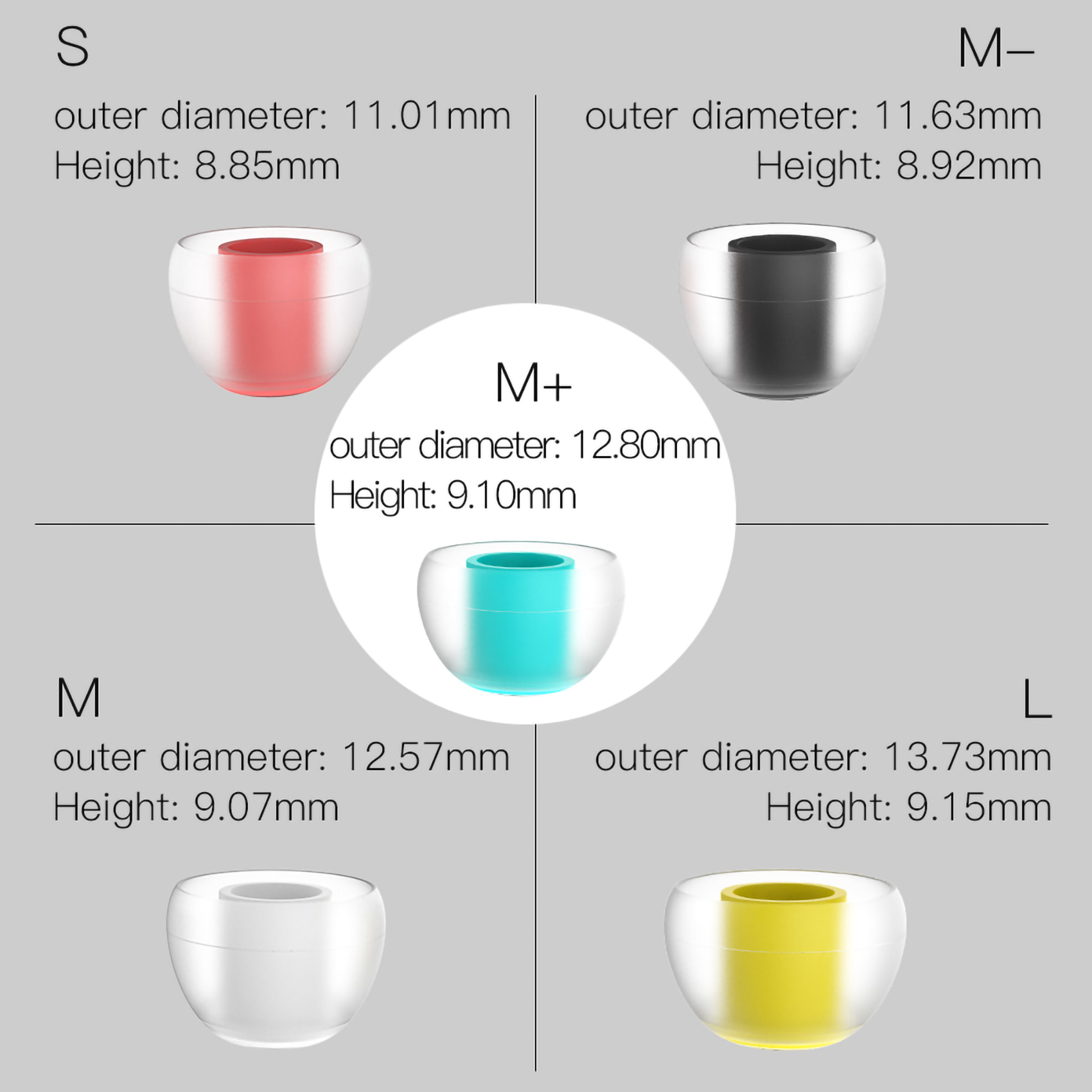 SIWRE 07 Silicone Eartips for  - In Ear Monitor Iem reseña y precio