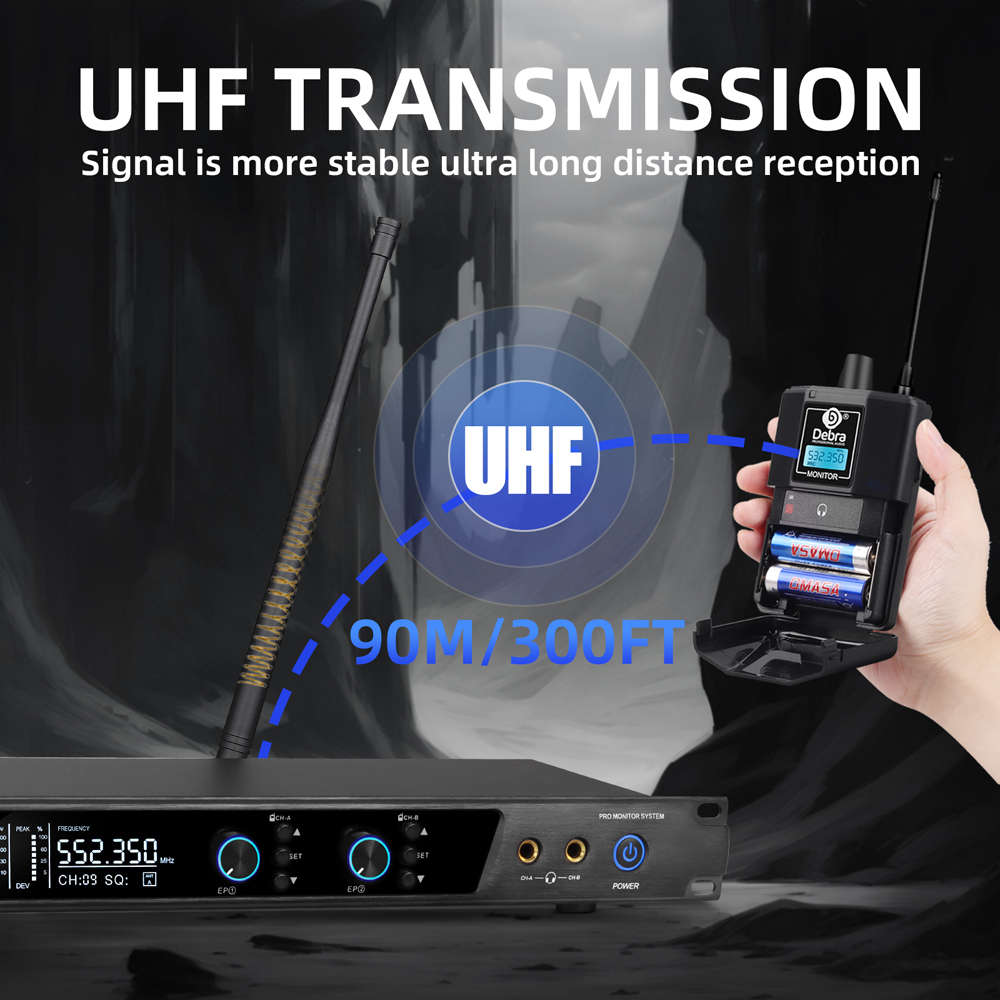 Debra UHF IEM ER-202 Wireless  - In Ear Monitor Iem reseña y precio