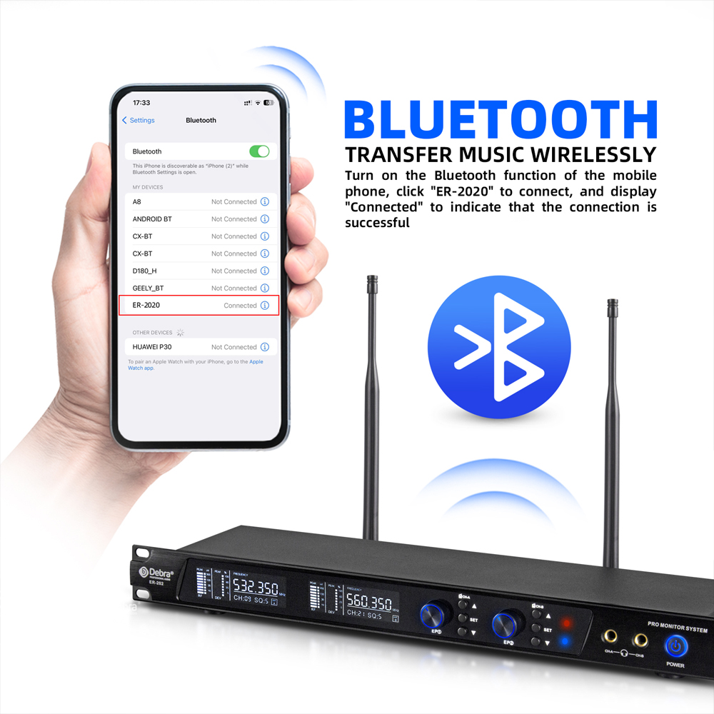 Debra UHF IEM ER-202 Wireless  - In Ear Monitor Iem reseña y precio