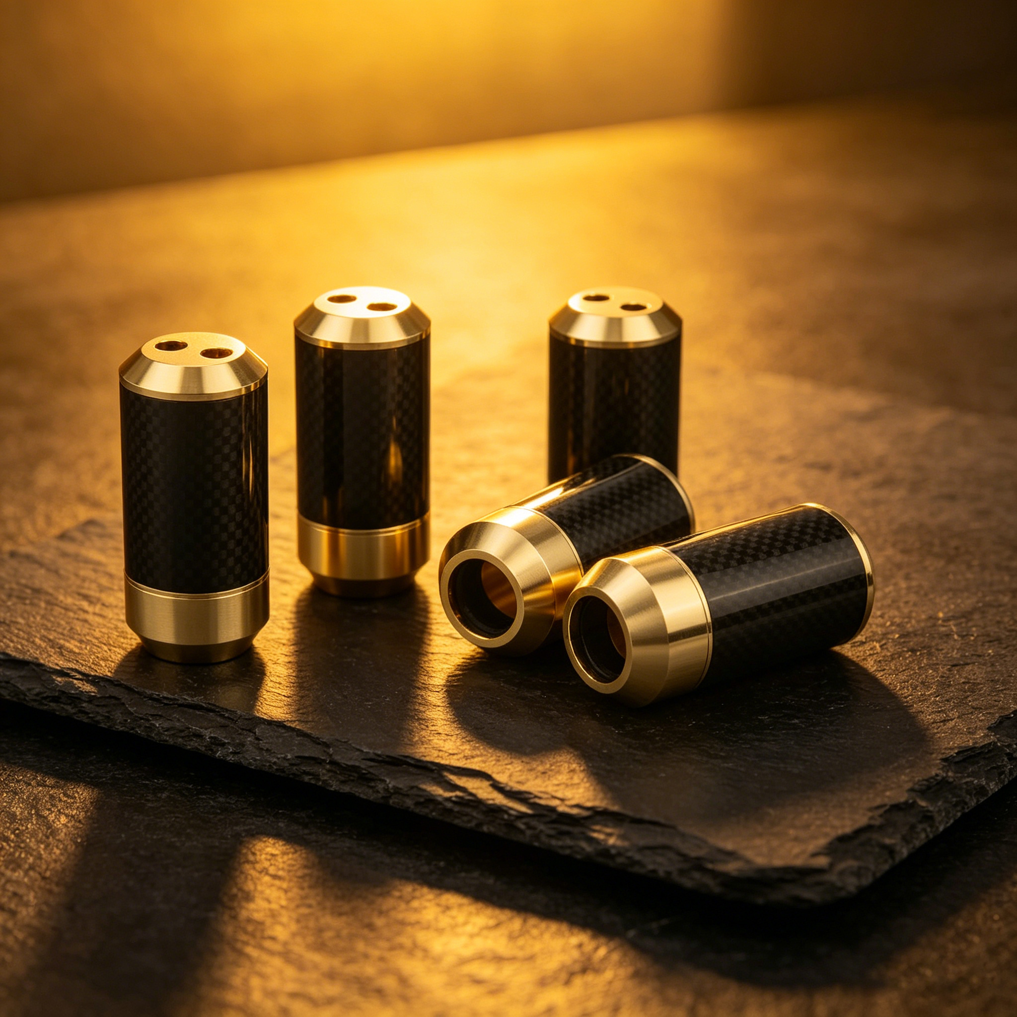 Audiocrast Carbon fiber Gold P - Audio Splitter Y reseña y precio