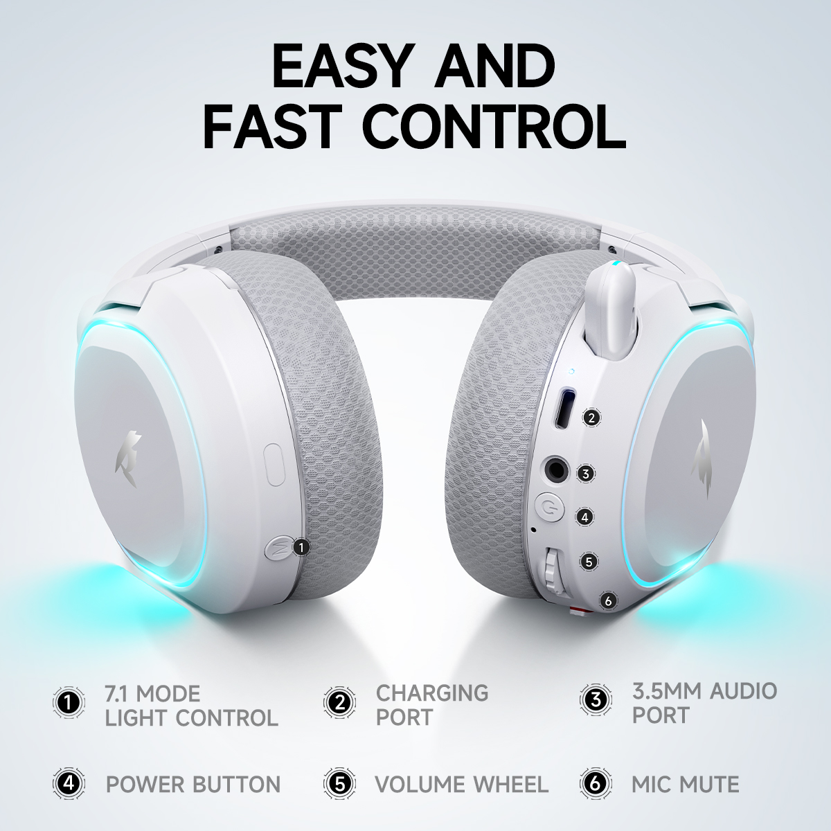 Picun G2 2.4GHz Bluetooth Wire - Gaming Headset Rgb reseña y precio