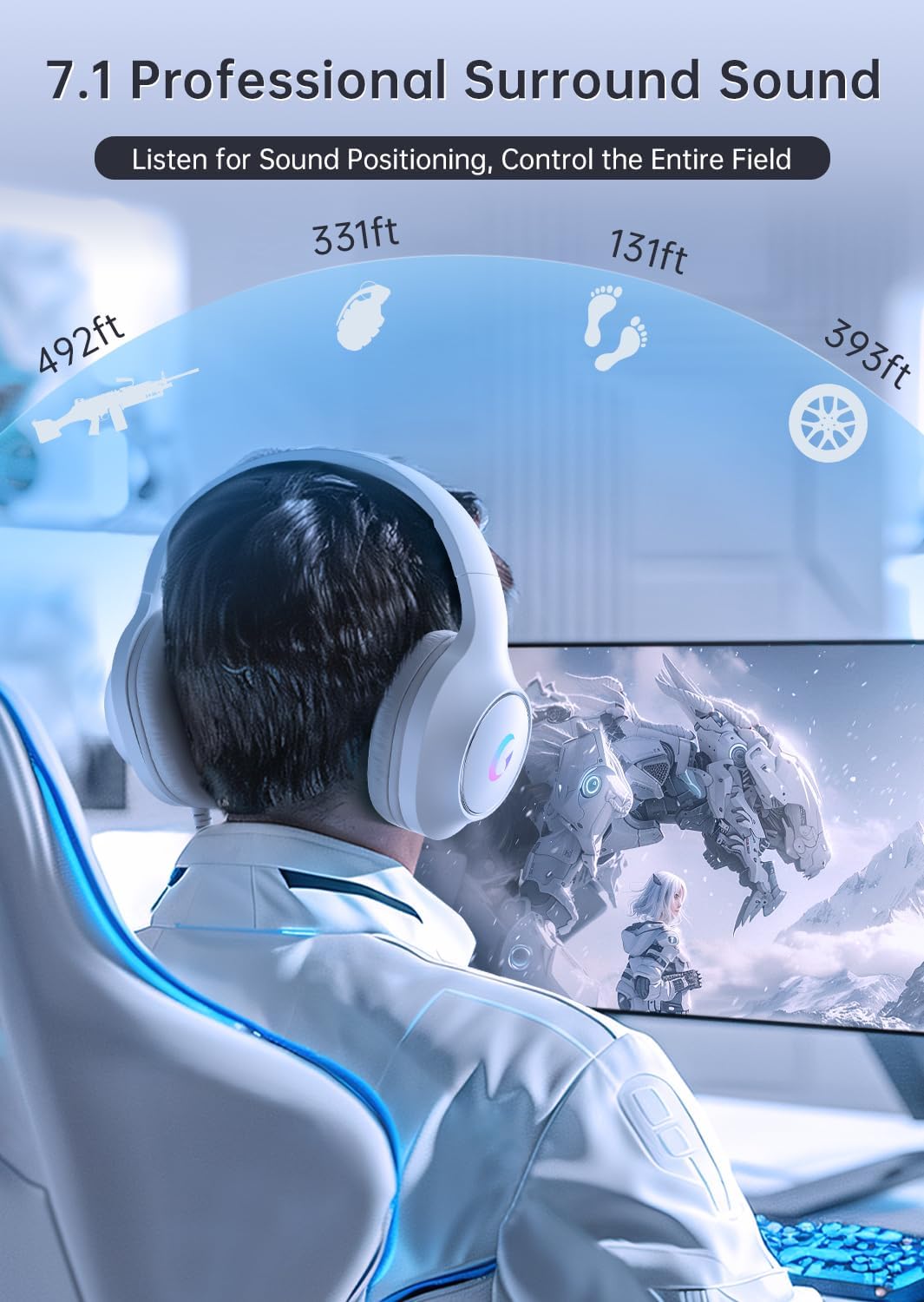 Gaming Headset With 7.1 Surrou - Gaming Headset Rgb reseña y precio