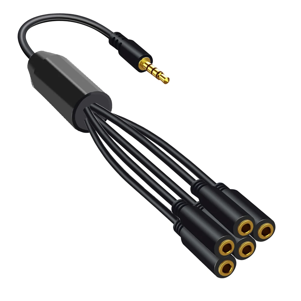 3.5mm TRRS Jack 1/8 Male To Fe - Earphone Splitter Jack reseña y precio