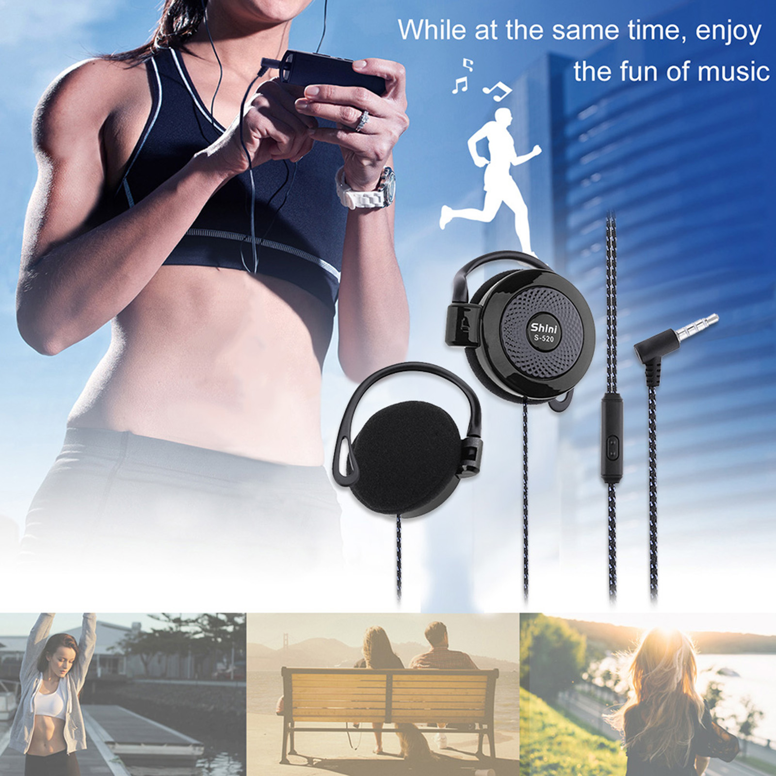 【Sale】3.5mm Wired Headset Ear  - Sports Earphone Hook reseña y precio
