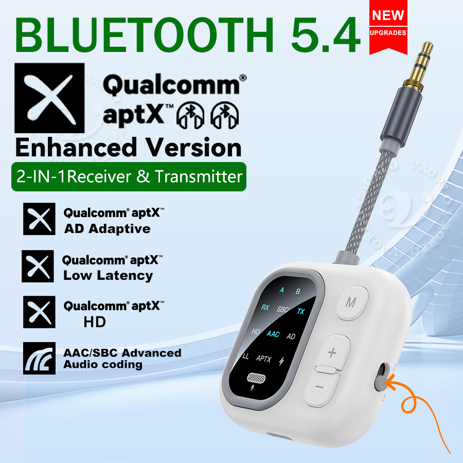 2 in 1 aptX Bluetooth Audio Re - Bluetooth Adapter Receiver reseña y precio
