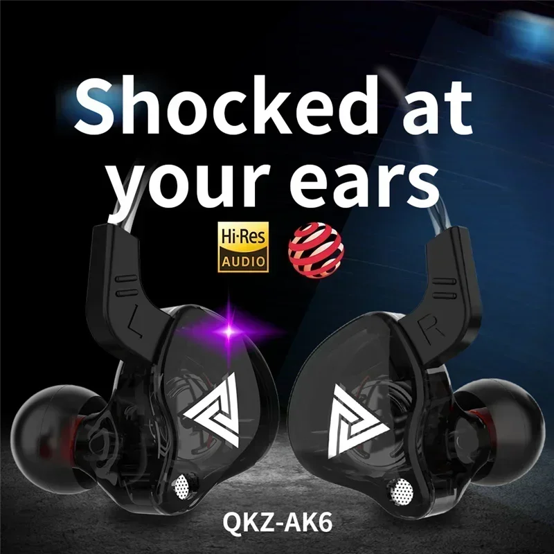 NEW QKZ AK6 Copper Driver HiFi - Audiophile Headphone Wired reseña y precio