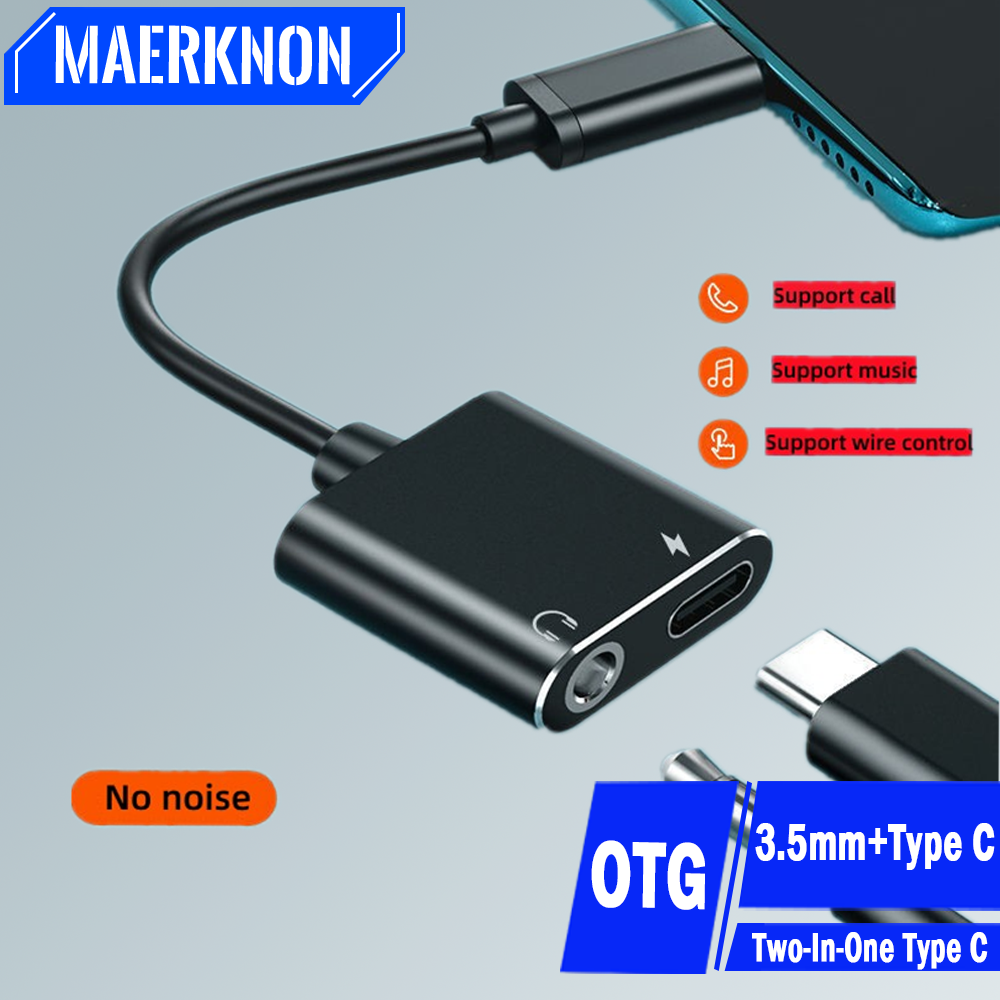 2 in 1 Audio Adapter Type C To - Audiophile Headphone Wired reseña y precio