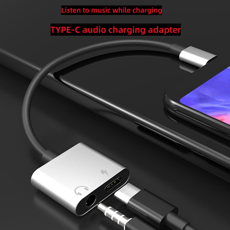 2 in 1 Audio Adapter Type C To - Audiophile Headphone Wired reseña y precio