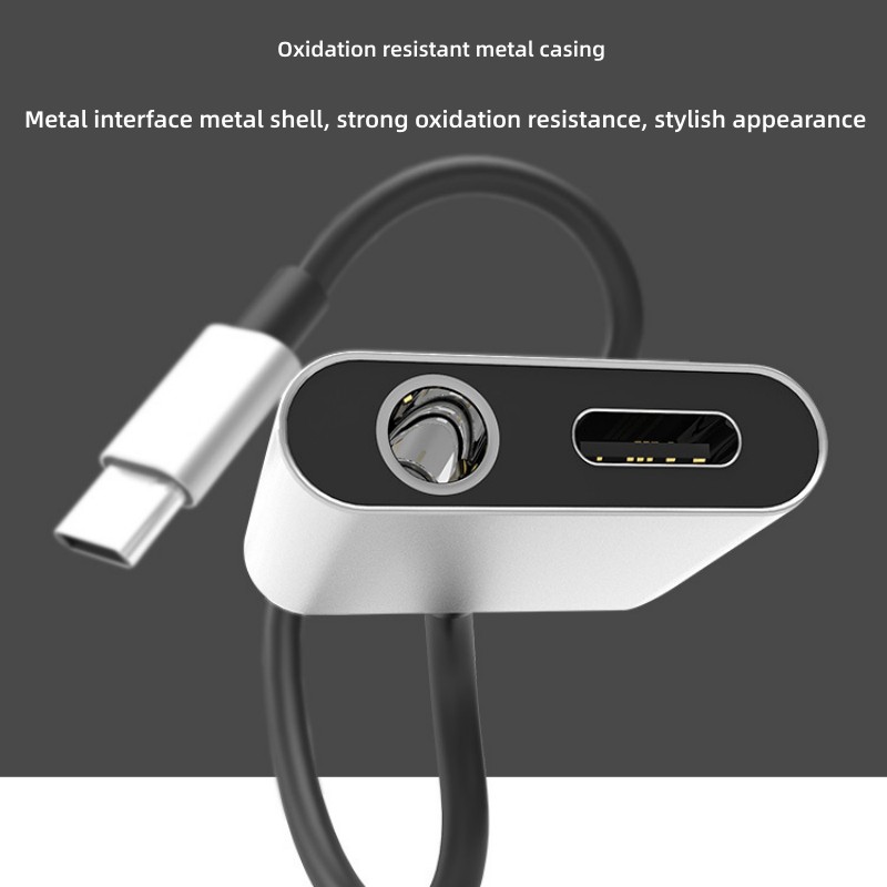 2 in 1 Audio Adapter Type C To - Audiophile Headphone Wired reseña y precio