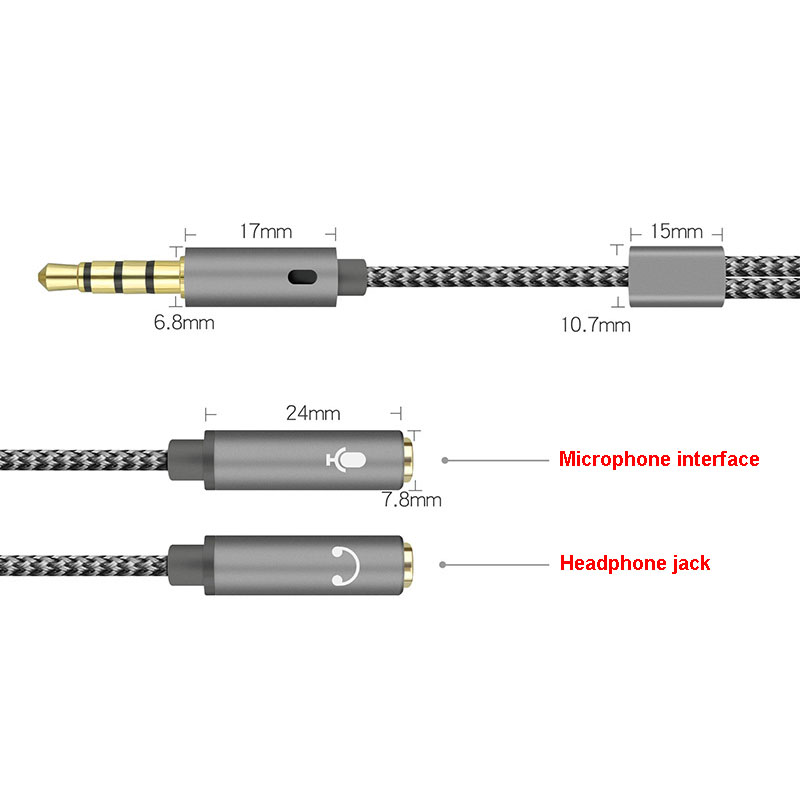 3.5mm Audio Splitter Y Jack 1  - Audio Splitter Y reseña y precio