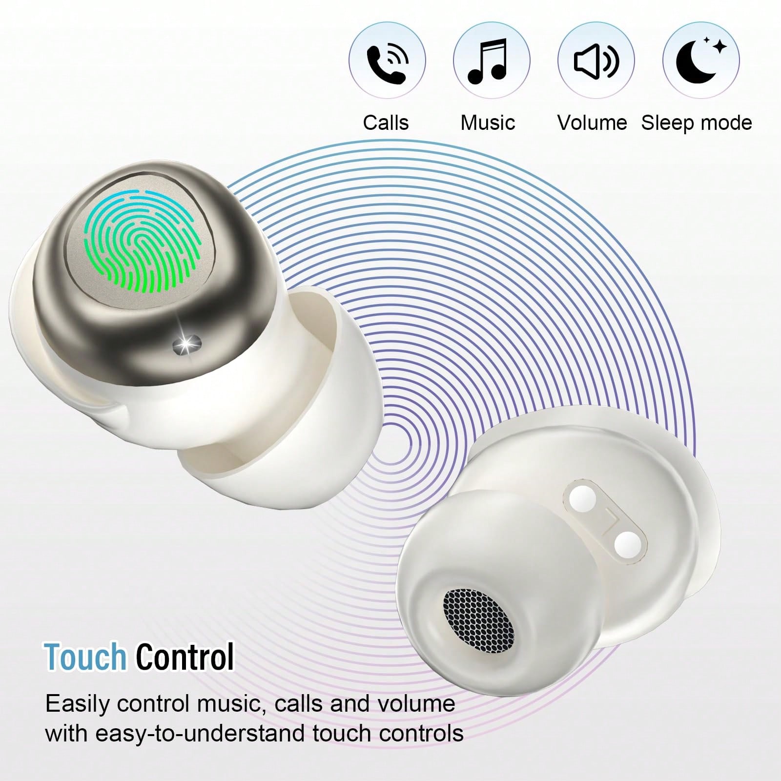 Sleep Earbuds Bluetooth 5.4 In - Earbuds Charging Case reseña y precio