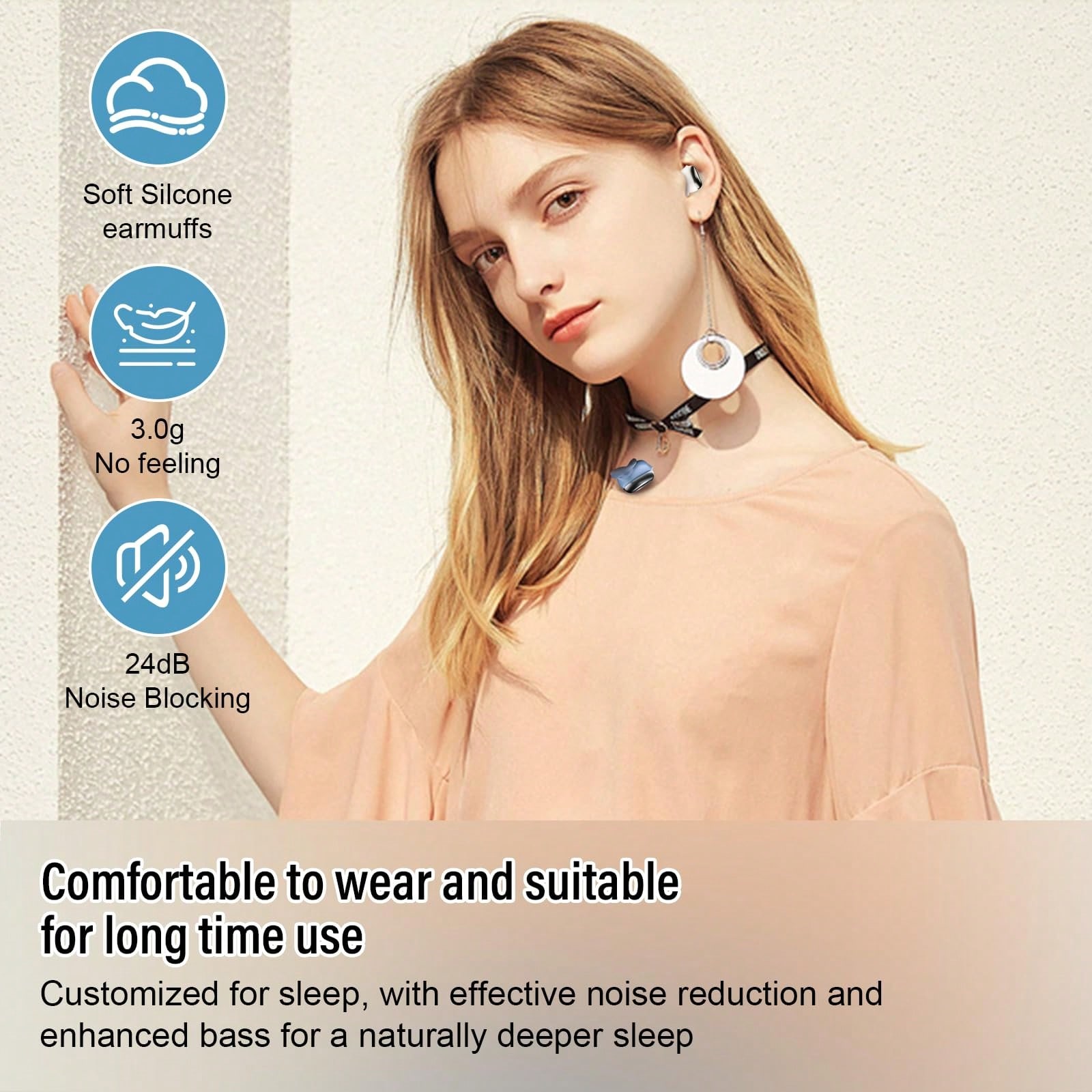 Sleep Earbuds Bluetooth 5.4 In - Earbuds Charging Case reseña y precio