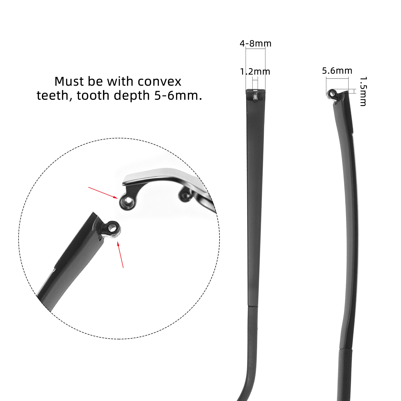 Universal Eyeglass Temple End  - Silicone Ear Tip Replacement reseña y precio