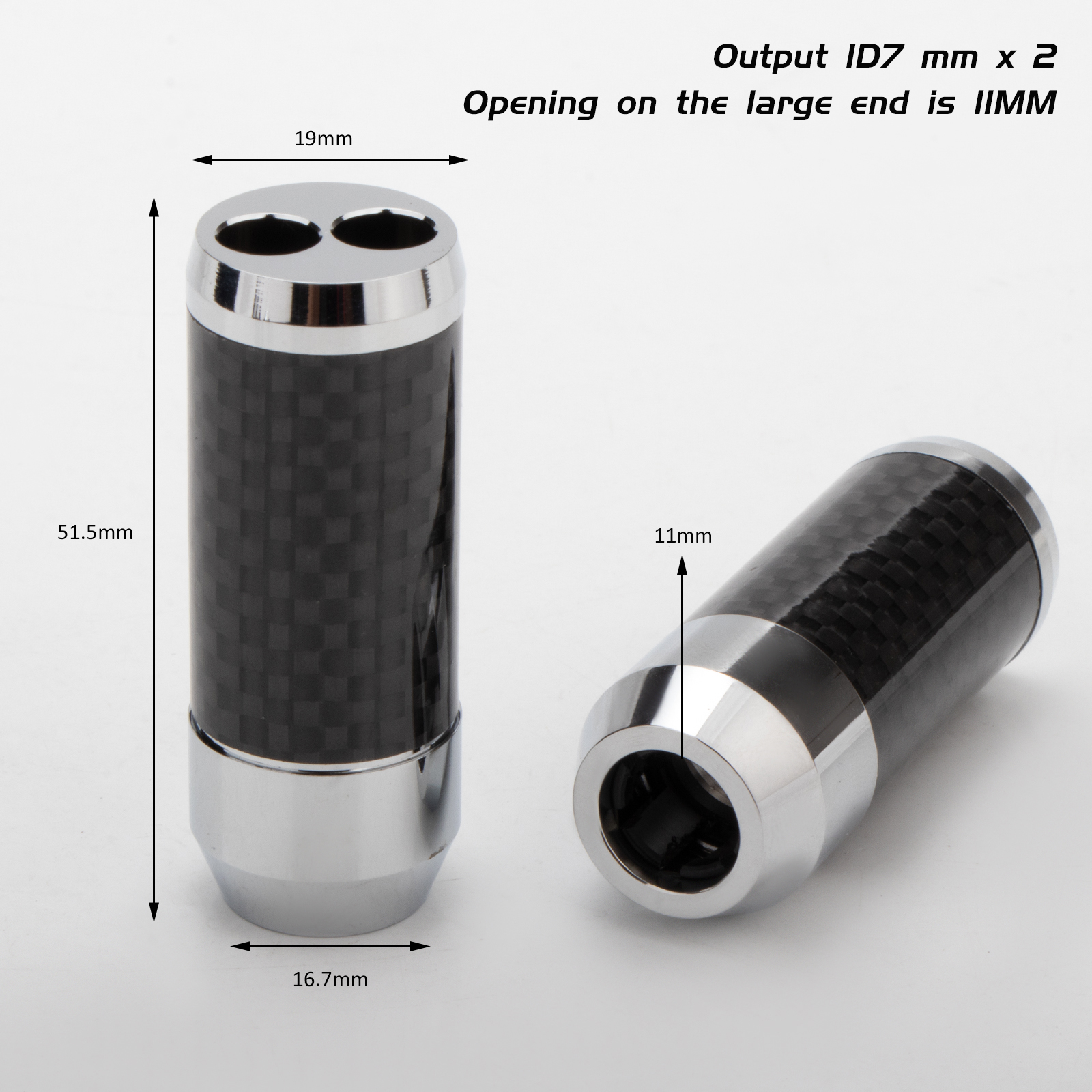 Carbon Fibre Y Splitter 11mm t - Audio Splitter Y reseña y precio