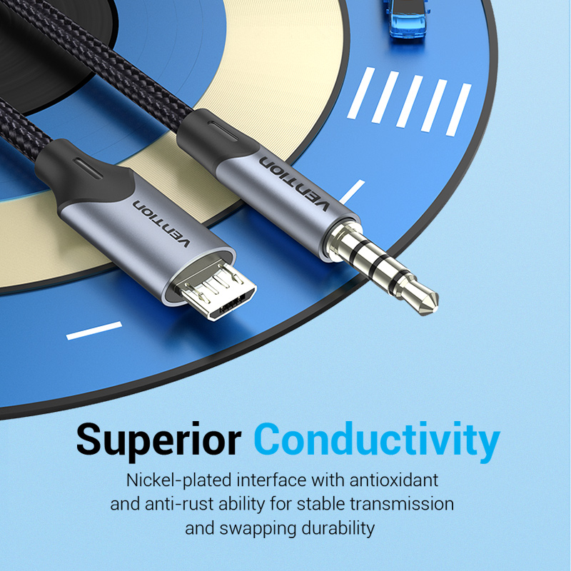 Vention Micro USB to 3.5mm Aud - Cable Extension 3.5 reseña y precio