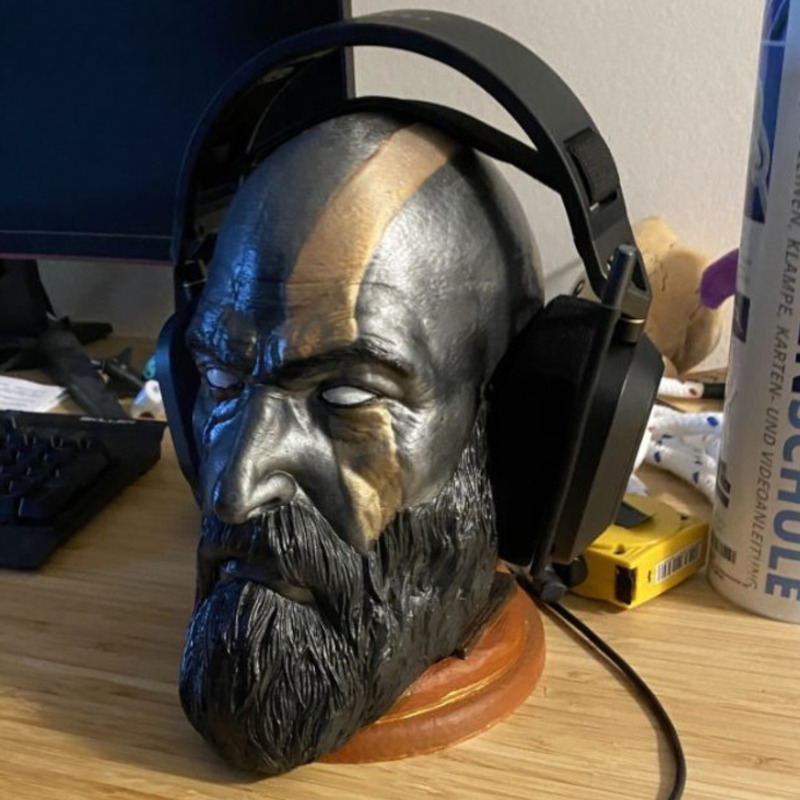 God Of War Kratos Statue Headp - Headphone Stand Desk reseña y precio