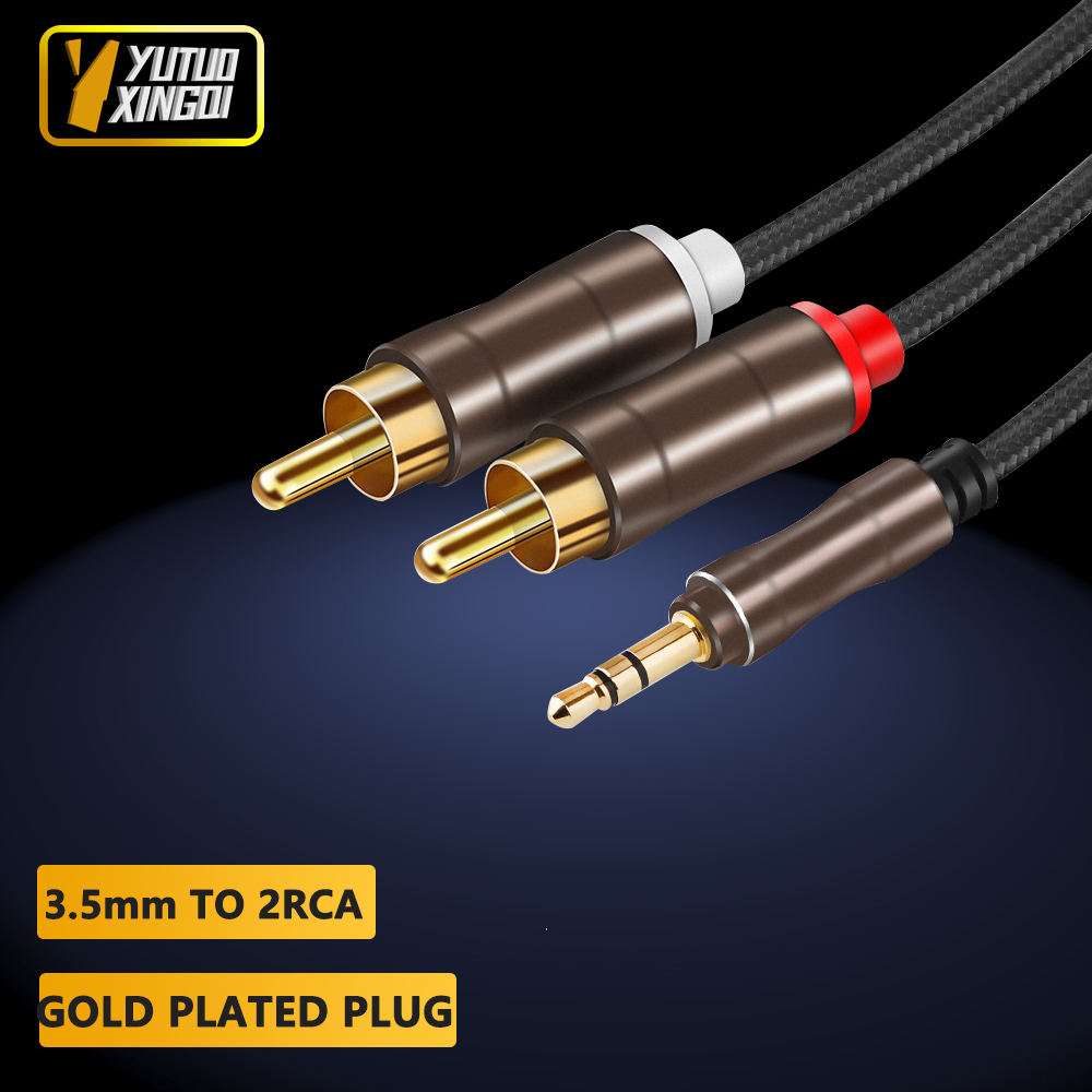 3.5 mm To 2RCA Double Lotus Au - Cable Extension 3.5 reseña y precio